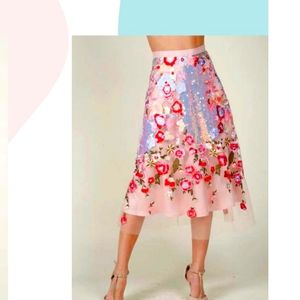 ISO Eva Franco Nicola skirt crepe souffle